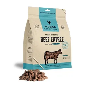 25oz Vital Essentials Freeze Dried Beef Mini Nibs - Astro Sale